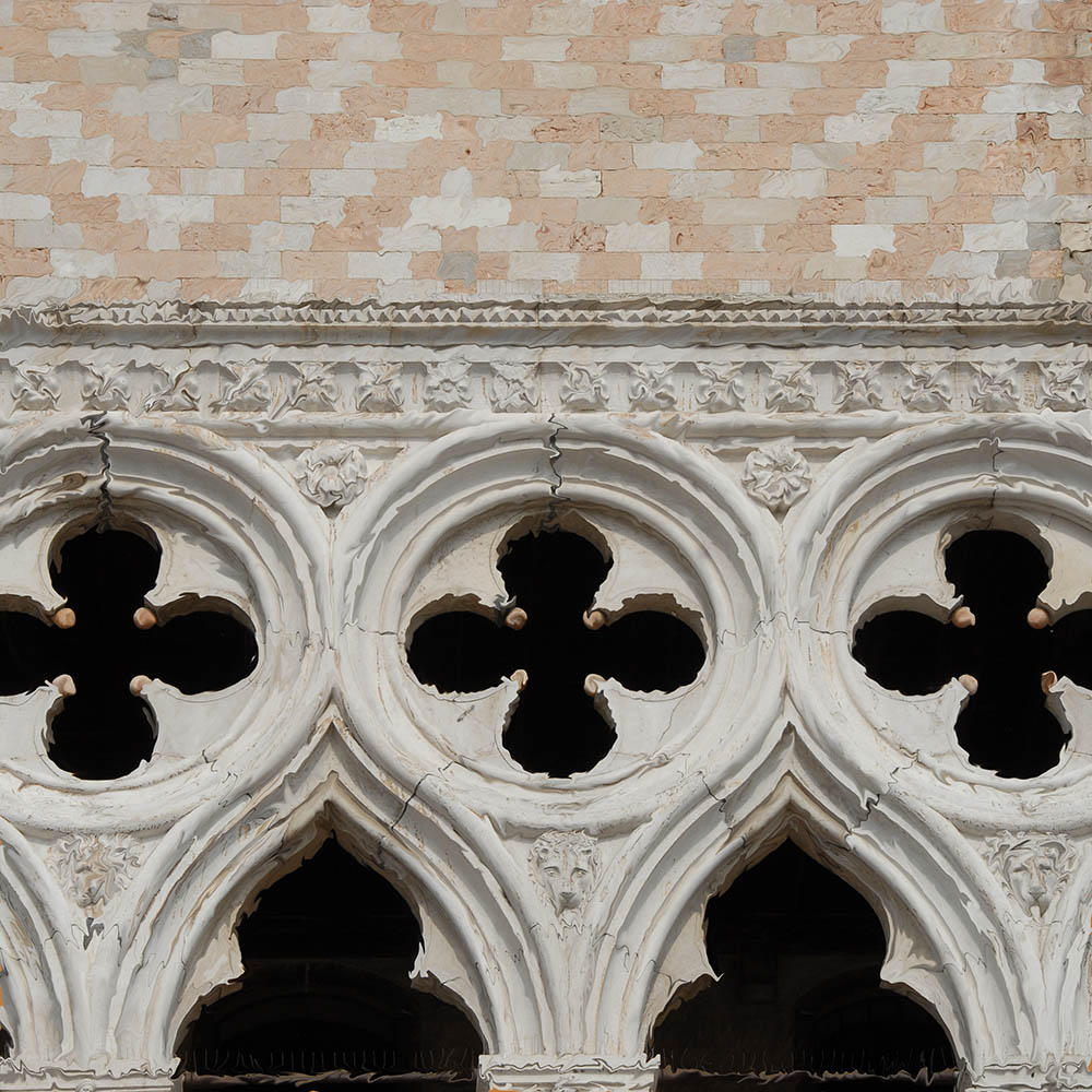 Fine art photography - Distorted details of the Doge's Square, Venice, Italy.