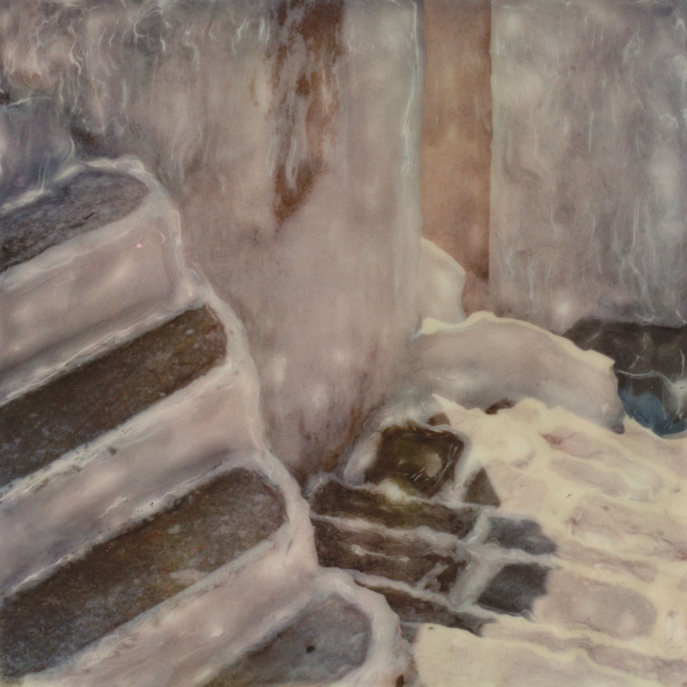 Fine art photography - Greek courtyard in very light tones.