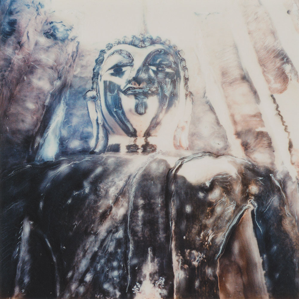 Photographie artistique - Polaroid modifié de Bouddha, Sukhothai, Thaïlande.