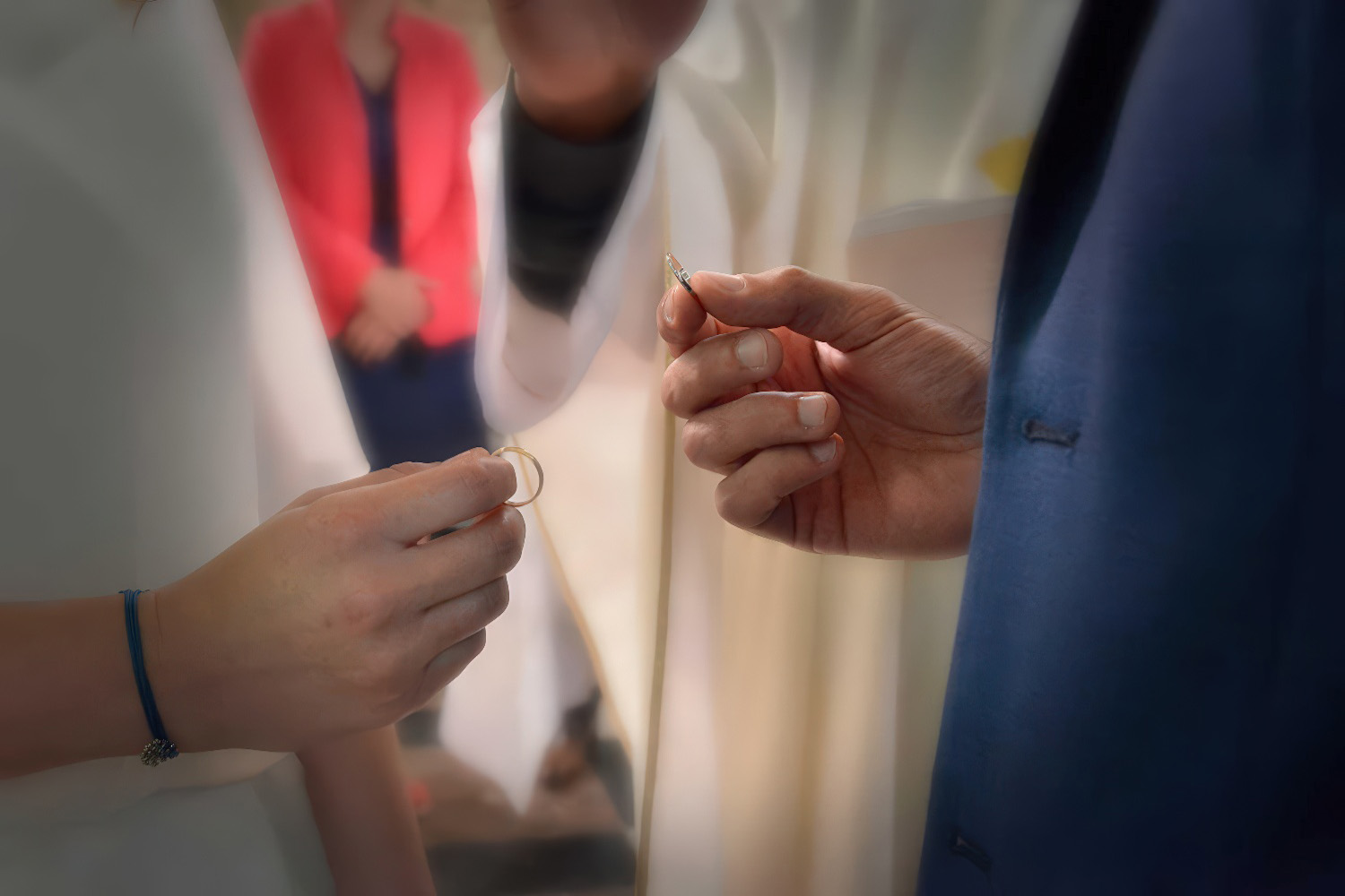 Mariage - Échange de bagues de mariage