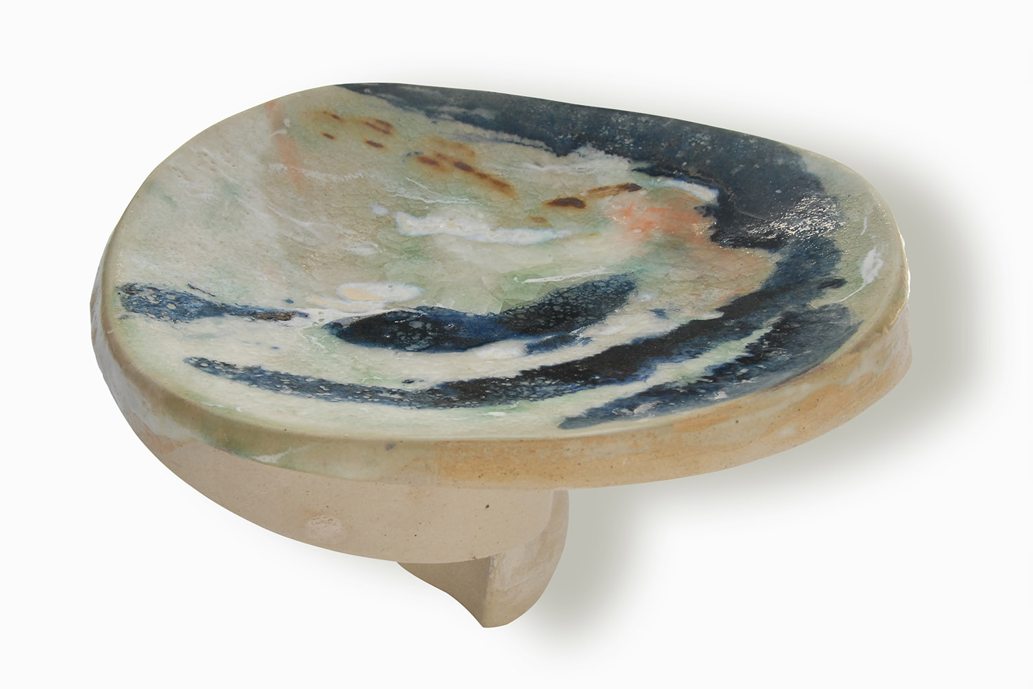 Photographe d’oeuvres d’art - Vase plate en céramique de l'artiste Christine Ladeveze.